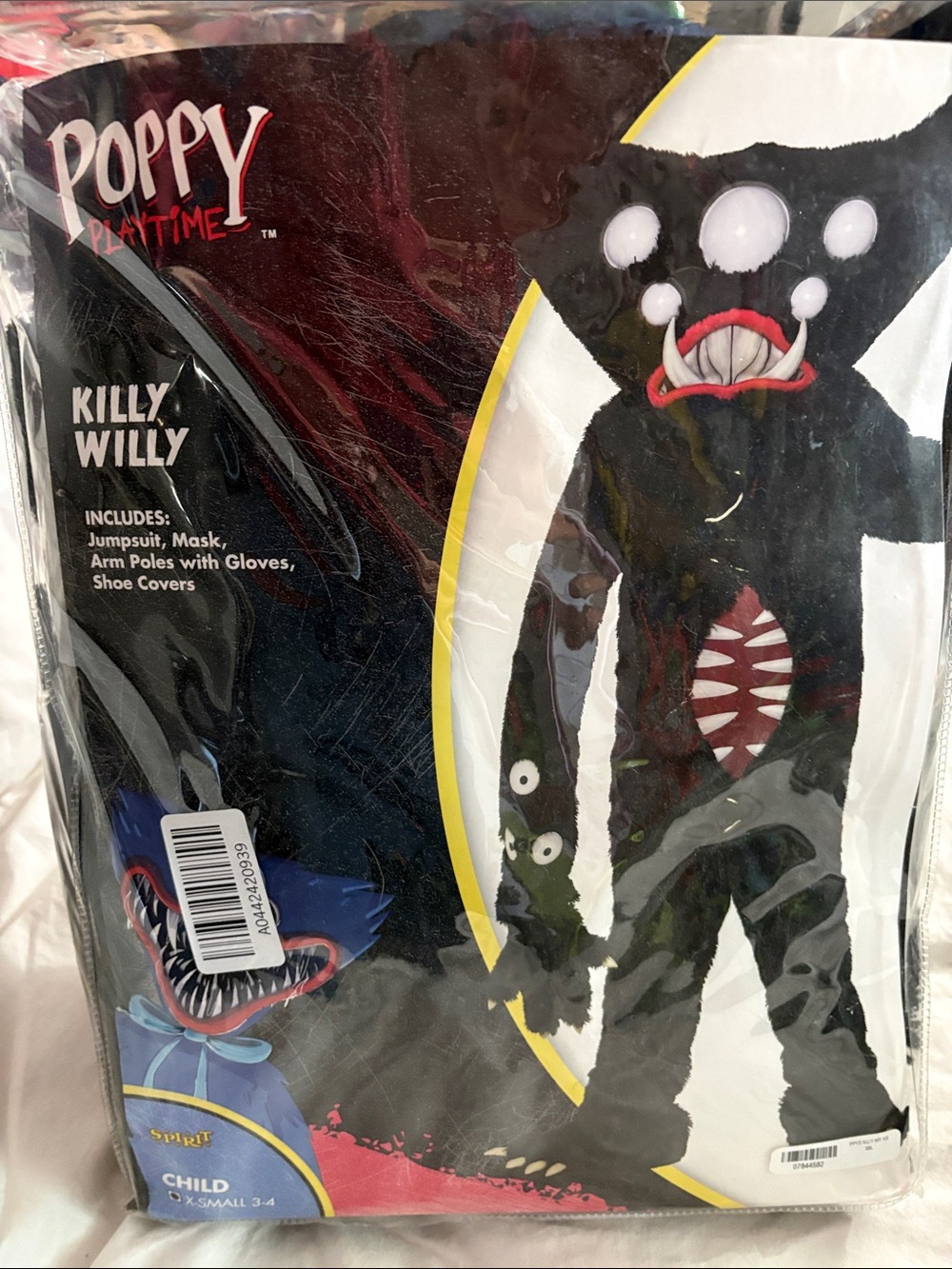 Poppy Playtime Killy Willy Kids Black Costume - Jumpsuit & Mask